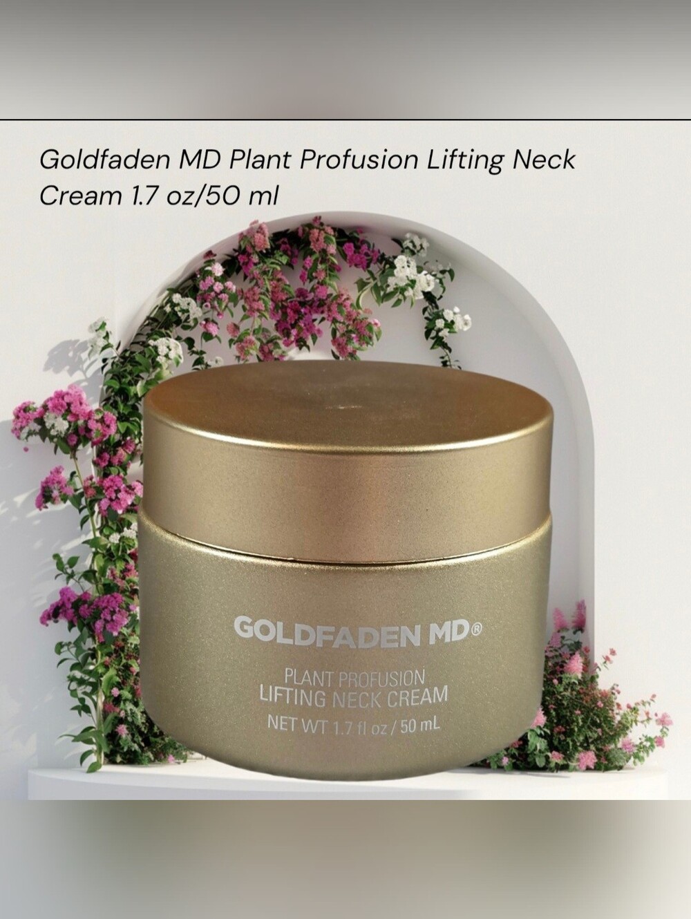 Goldfaden MD Plant Profusion Lifting Neck Cream - White 1.7 Oz/50 Ml NIB